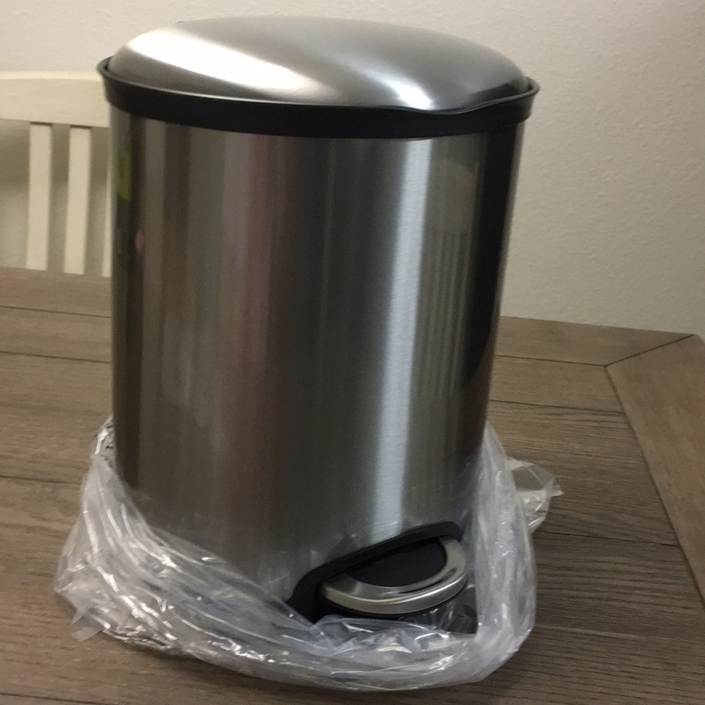 Sensible eco living stainless steel trash can